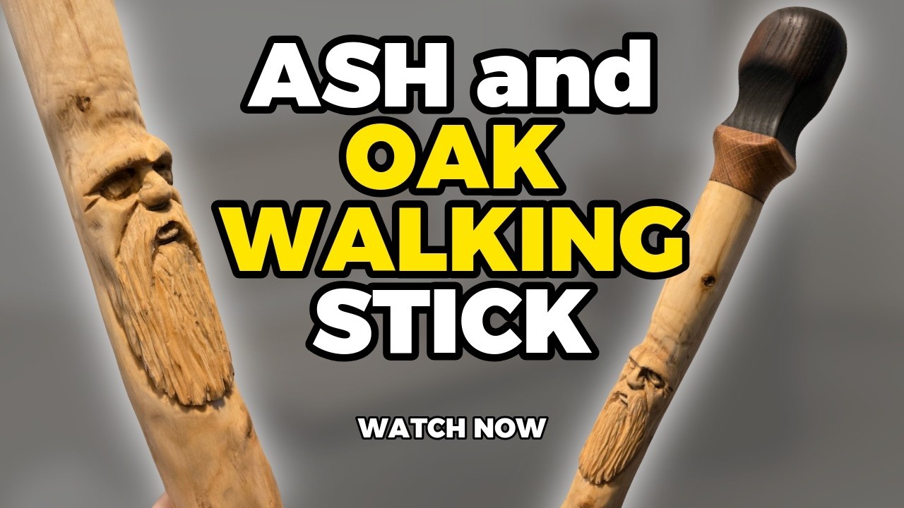 Урок по резьбе по дереву: трость из дуба и ясеня