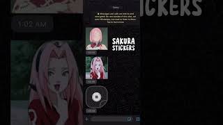Sakura from Naruto Anime Whatsapp Stickers screenshot 1