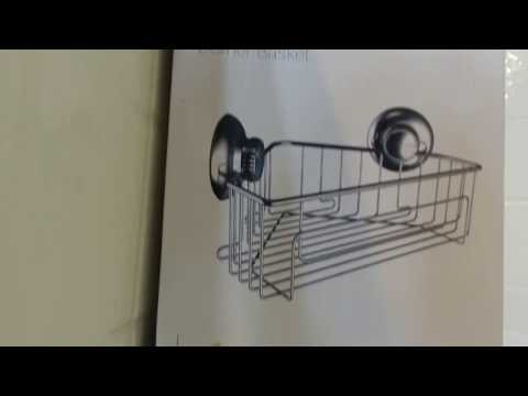 gecko-loc-rustproof-heavy-duty-suction-cup-corner-bath-shower-caddy-storage-basket---stainless-steel