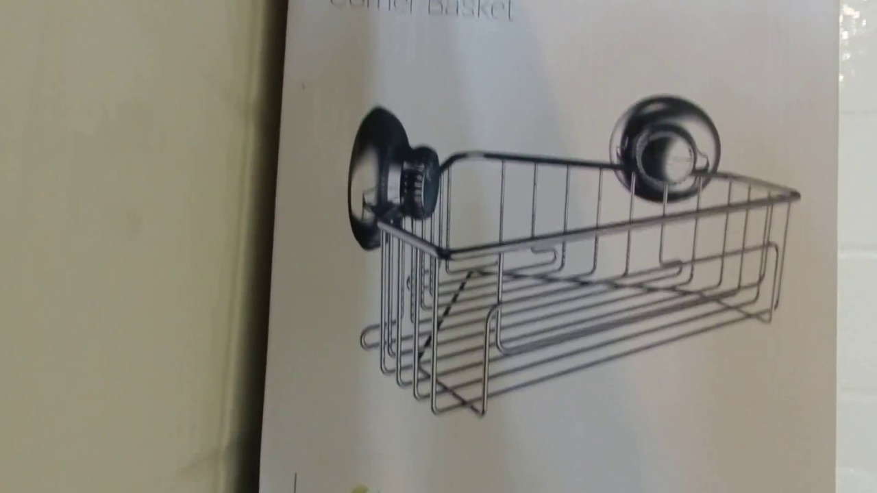 Gecko Loc Rustproof Heavy Duty Suction Cup Corner Bath Shower Caddy Gecko Loc Rustproof Heavy Duty Suction Cup Corner Bath Shower Caddy Storage Basket Stainless Steel
