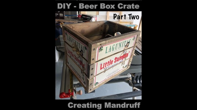 Make a Simple Wooden Table Top for a beer Crate 