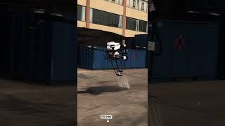 Autonomous 50-Liters Solar Cleaning Drone Machine Jetting High-Pressure Water #technology