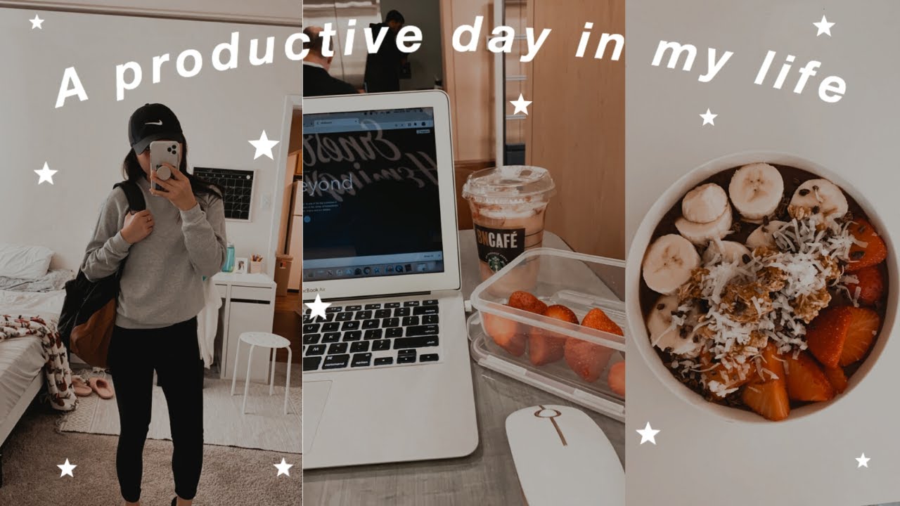 COLLEGE VLOG | a productive day in a college student life - YouTube