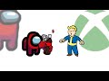 Mini Crewmate Kills Xbox Characters | Among Us