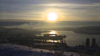 Murmansk's winter timelapse