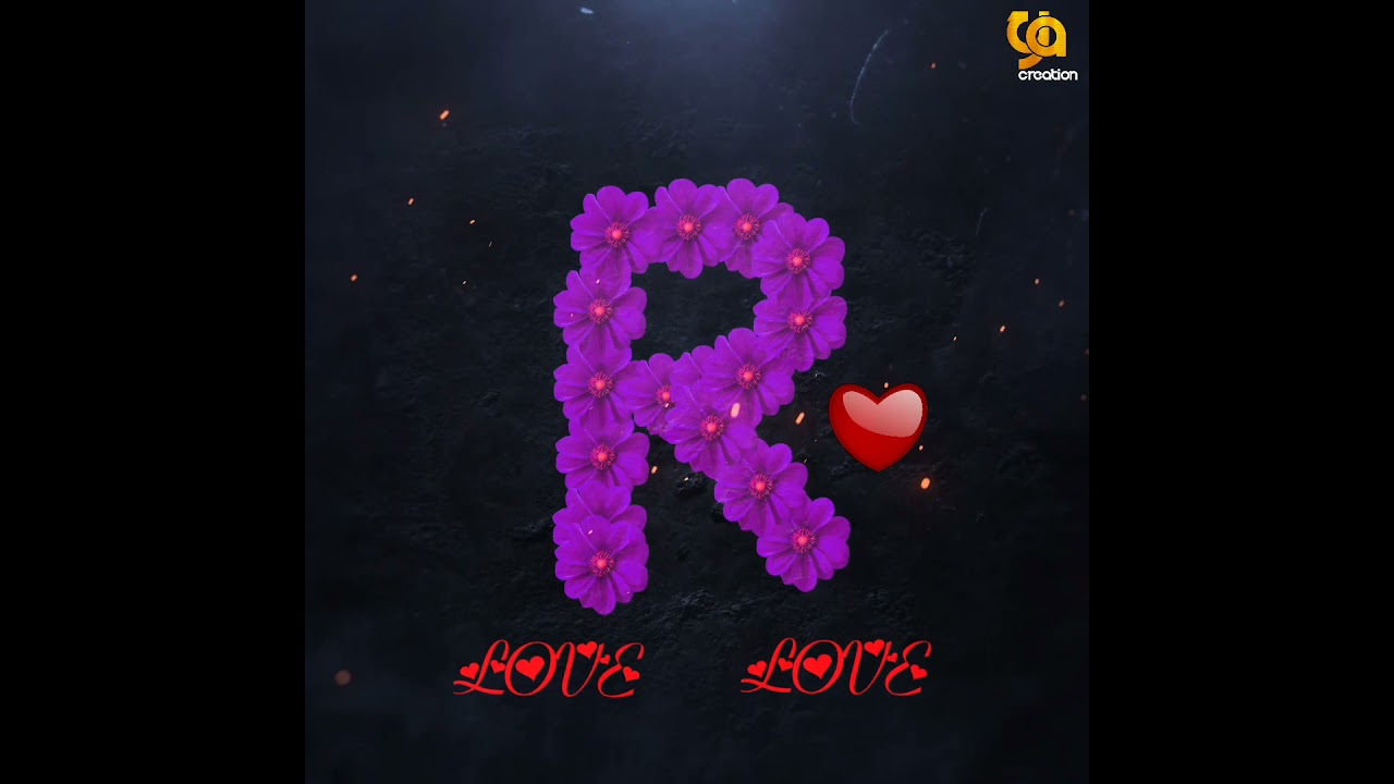 R letter lover whatsapp status black screen status 2021 R word