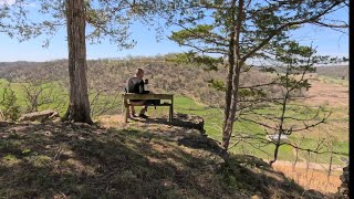 Pleasant Valley  conservancy.  A day hike in the driftless area Oak savannas and Overlooks. 