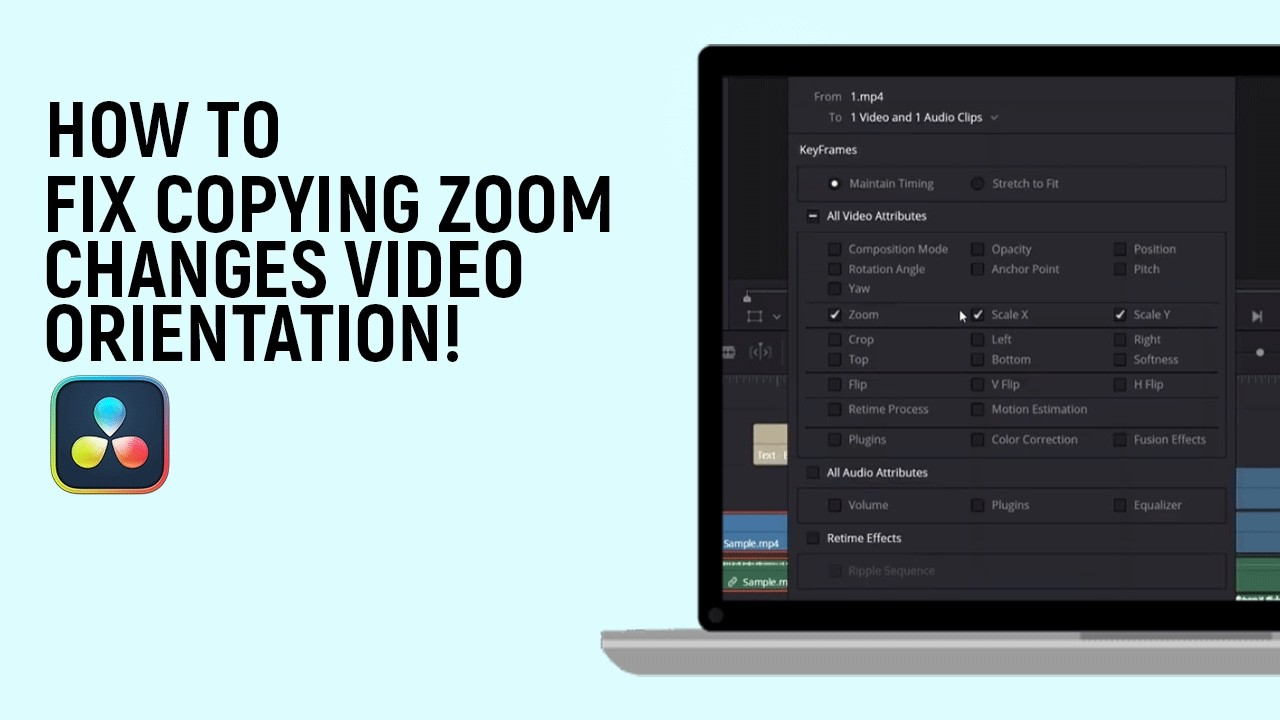 copying menu changes in caterease - youtube Images... How to fix Copying Zoom Changes Video Orientation in DaVinci Resolve ...
