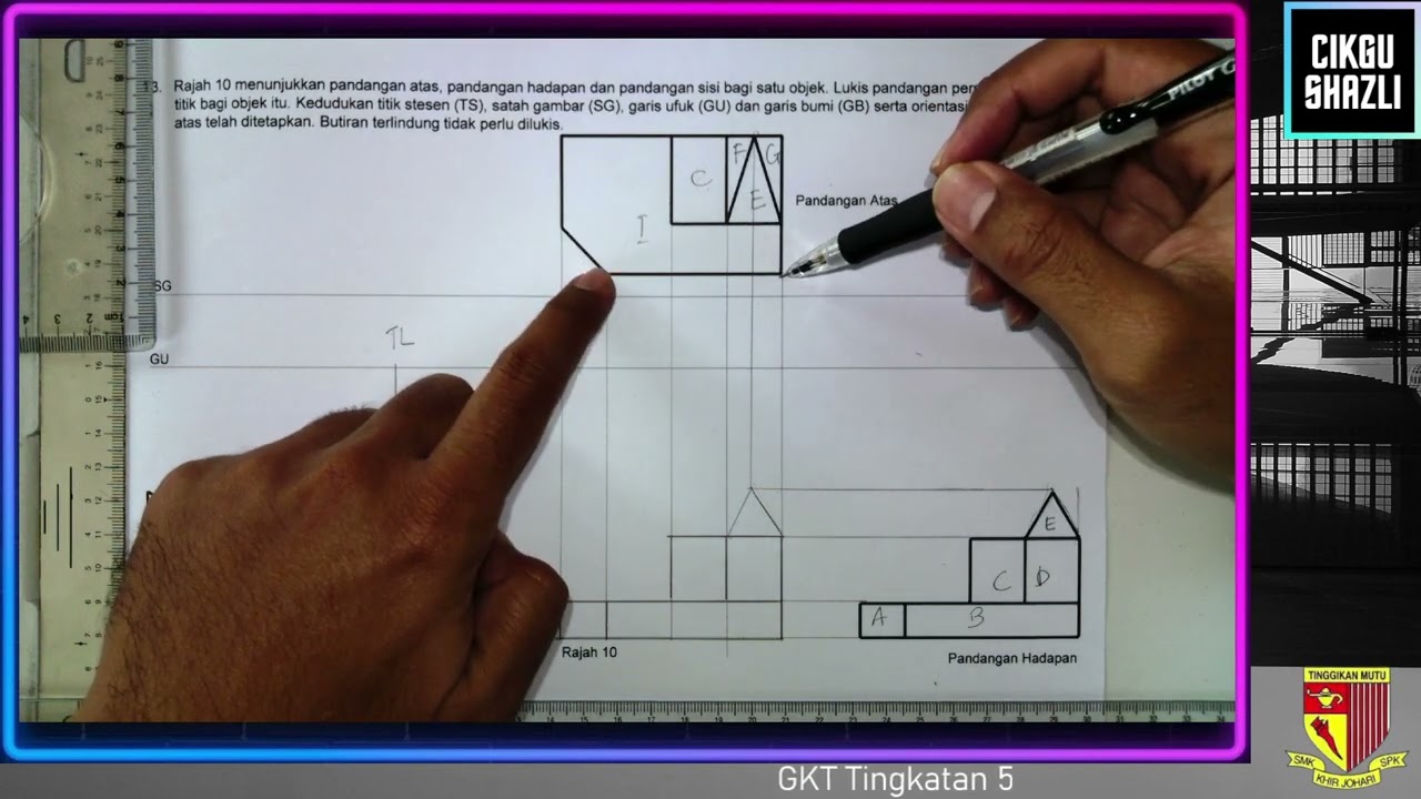 2023 GKT T5 Lukisan Perspektif 1 titik Soalan 13