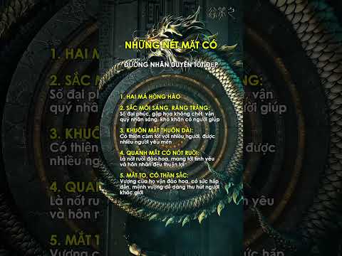 Những n&eacute;t mặt c&oacute; đường nh&acirc;n duy&ecirc;n tốt đẹp #tuvi #tracuulasotuvi #tuvi12congiap #lasotuvi