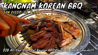 Kangnam Korean BBQ - $28 All-You-Can-Eat Lunch Special!!! - San Diego CA USA | Food Tour