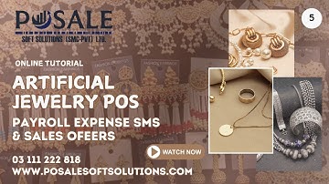 How To Manage TUTORIALS,  ARTIFICIAL JEWELRY SHOP, Payroll  Expence Sms Sal #pos #invetory #software