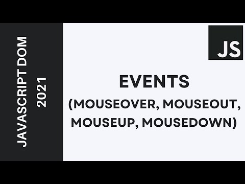 32 - Learn JavaScript DOM  2021 - Events (mouseover, mouseout, mouseup, mousedown) Darija | بالدارجة
