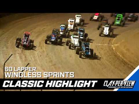 Wingless Sprints | 60 Lapper - Murray Bridge - 7th Mar 2020 | Clay-Per-View - dirt track racing video
