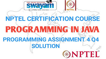 Programming in Java | Week 4 | Programming Assignment Q4 | NPTEL | Jan 2021