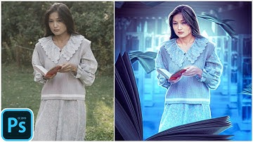 Magical Books Concept Photo Manipulation Tutorial // Photoshop Mobile // ps cc 2019.