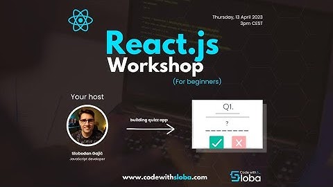 React.js workshop (for beginners) - Building Quiz app