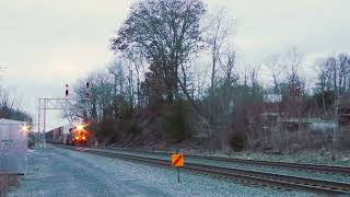 CSX newly rebuilt SD70MAC 4771 flies north, taking the lead of train I157