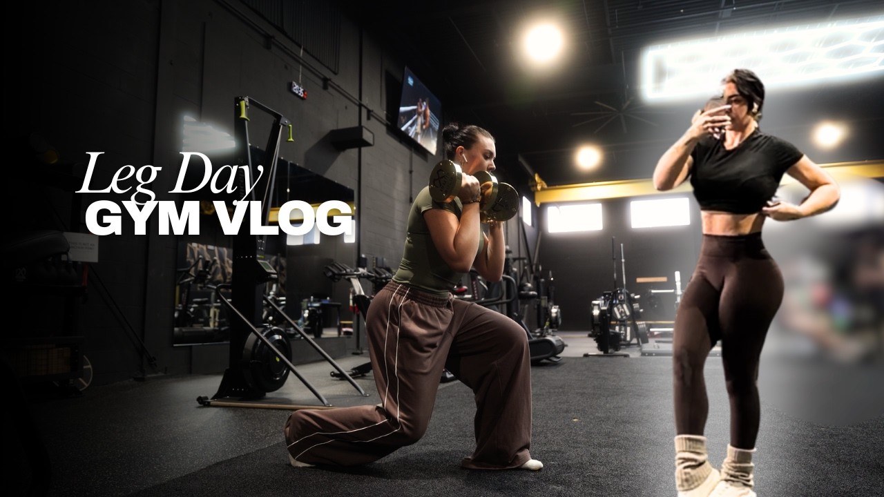 gym vlog | full leg day - YouTube