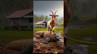 The Giant Goat Who Saved A Crying Komodo Dragon Heartwarming Animal Story