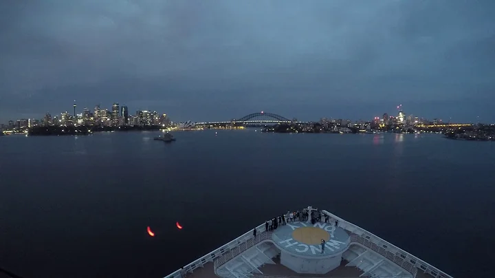 Ovation of the Seas arriving at Sydney Harbour