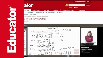 Algebra 2: Solving Systems of Equations Using Matrices