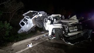 110221 MAN EJECTED THROUGH ROOF IN FOUR CAR CRASH FOUND ALIVE 3 HOURS LATER