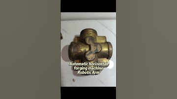 Fully Automatic Horizontal Hot Forging Machine with Robotic Arm for Brass Valves #hydraulicpress