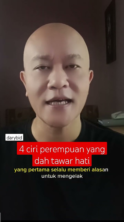 4 ciri perempuan yang dah tawar hati #perempuan #tipshubungan #tipscinta