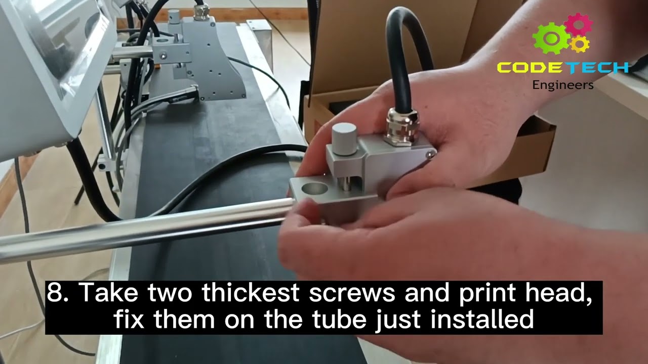 How to install 10 inch display tij printer || call us +91-9737693302