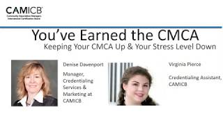 How To Recertify Your CMCA Webinar