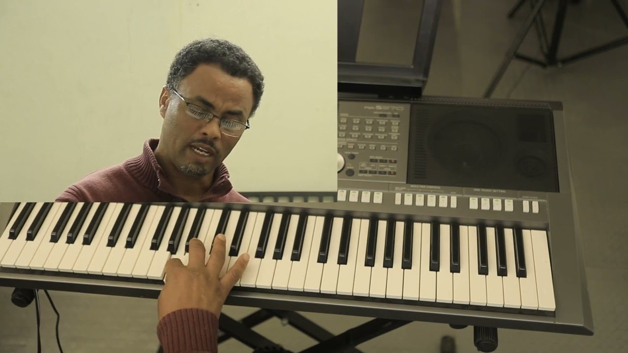 Biruk Abera: Keyboard lesson 17 Finger positioning and Tizita major Melody