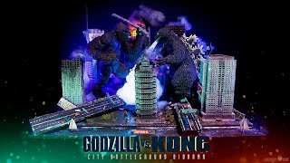 NECA Godzilla VS King Kong City Battleground diorama | Vlog173