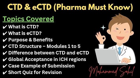 CTD & eCTD Explained | Drug Approval Process | Modules 1–5 Made Easy for Pharma Freshers | #ctd