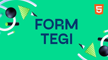 HTML da form bilan ishlash. Form Input Label kabi teglar