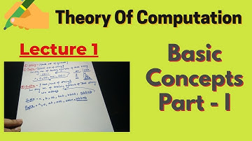 Theory Of Computation (TOC) - Basic Concepts: Part 1