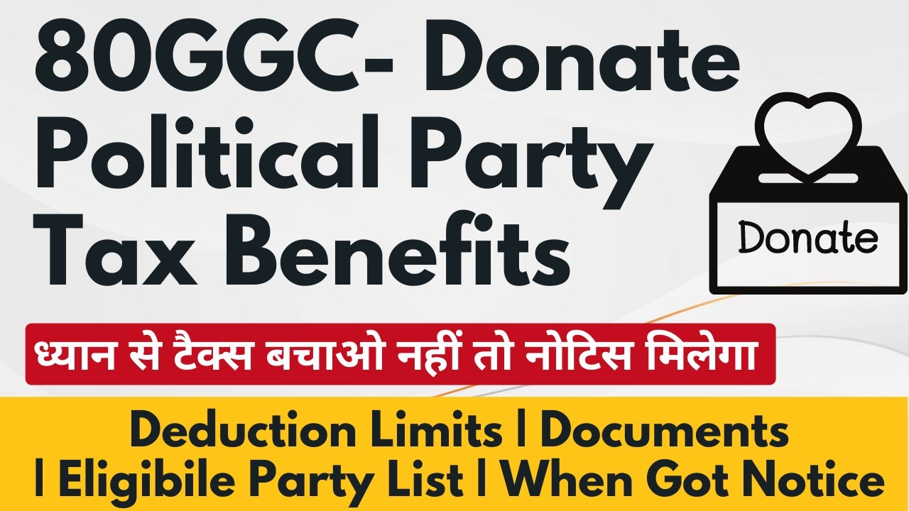 Income Tax Rebate On Donation To Political Parties