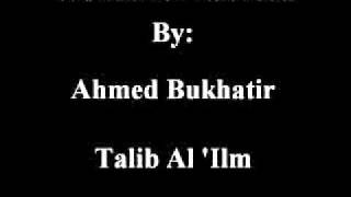 Ahmed Bukhatir - Talib Al Ilm
