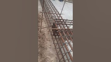 secondary beam rebar raised on primary beam rebar.#beam, #construction, #civilengineering, #shorts.