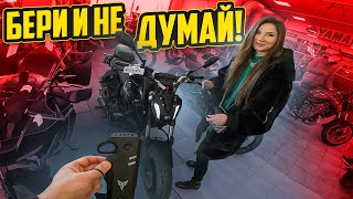 Girl Bought New Yamaha Motorcycle Tips For Beginners!