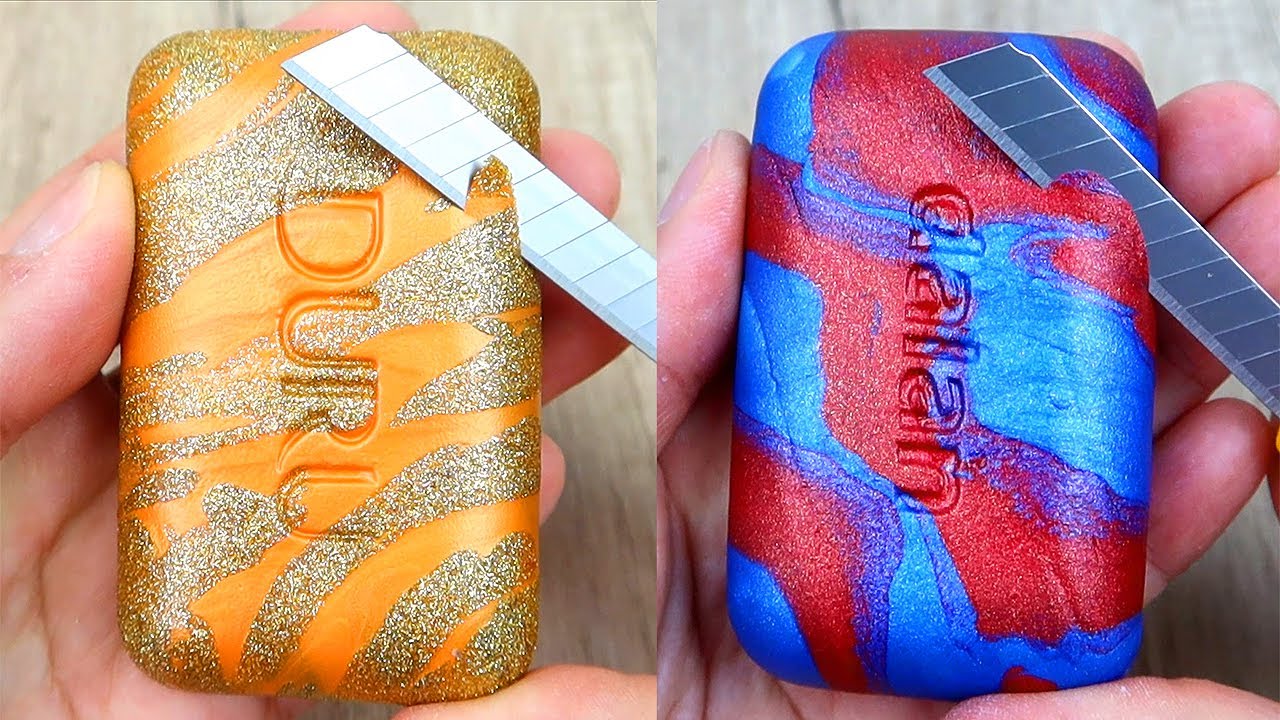 Relaxing Soap Cutting ASMR. Satisfying Soap and lipstick cutting. Corte de jabón - 676