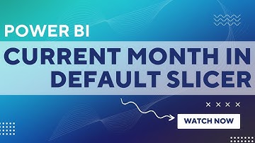 How do I set my slicer to current month? | Power BI slicer default value current month | #powerbi