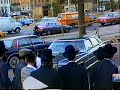 The Lubavitcher Rebbe Arriving By Car To 770 From The Ohel Circa 1990