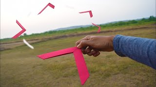 HOW TO MAKE AN EASY BOOMRANG ORIGAMI?/PAPER CRAFT