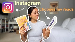 instagram chooses my reads for a week! | spoiler free reading vlog