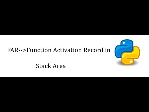 Function Activation Record in Python | Python Tutorial | Interview Question Bank