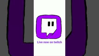 drawing the twitch logo/Live on twitch