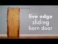 Ambrosia Maple Live Edge Sliding Barn Door // How To Build - Woodworking