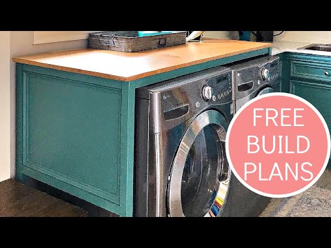Easy Diy Laundry Table Over Washer And Dryer Steps Abbotts At Home Easy Diy Laundry Table Over Washer And, How Wide Should A Laundry Folding Table Be