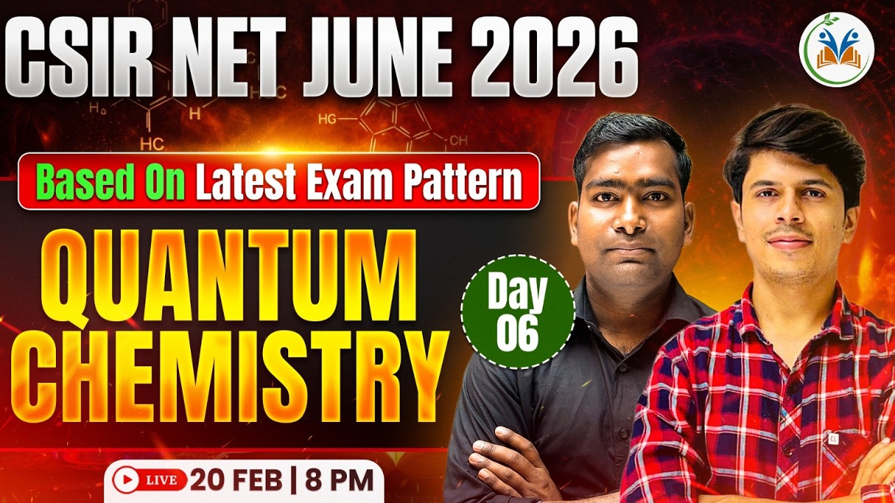 CSIR NET June 2026 Preparation | CSIR NET Chemical Science Quantum ...